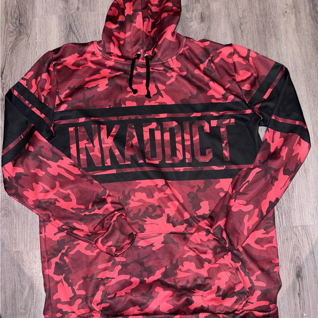 Inkaddict Red Camo Hoodie